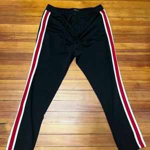 side stripe sweatpants/track pants